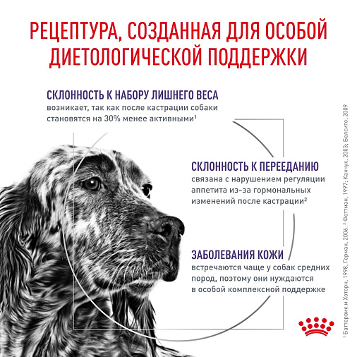Royal Canin Neutered Adult Medium Dogs (Ньютрид Эдалт Медиум Догз) Корм сухой для взрослых стерилизованных/кастрированных собак средних пород