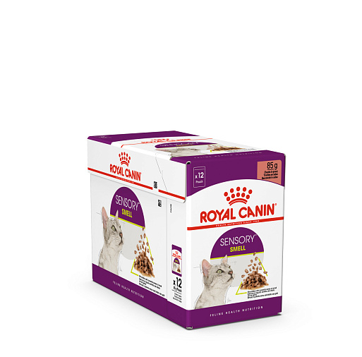 Royal Canin Sensory запах (в соусе) Корм консервированный полнорационный для взрослых кошек (в возрасте от 1 года до 7 лет), стимулирующий обонятельные рецепторы