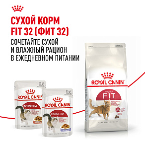 Royal Canin INSTINCTIVE Корм консервированный для взрослых кошек, соус