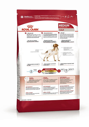 Royal Canin Medium Adult Корм сухой для взрослых собак средних размеров от 12 месяцев до 7 лет
