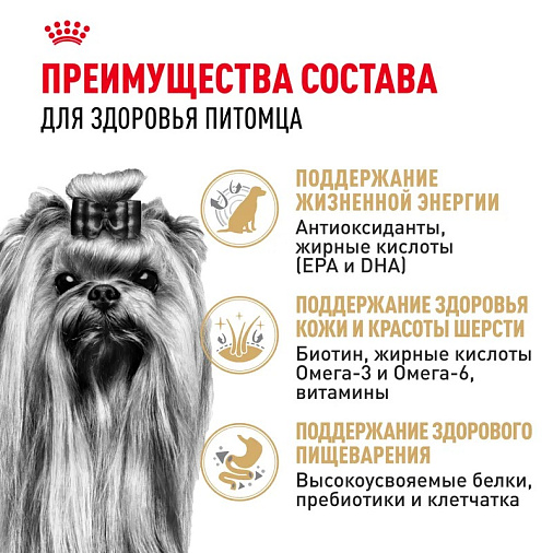 Royal Canin Yorkshire Terrier Adult 8+ Корм сухой для стареющих собак породы Йоркширский Терьер от 8 лет