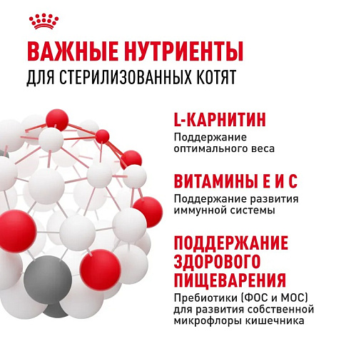 Royal Canin Kitten Sterilised Корм сухой сбалансированный для стерилизованных котят до 12 месяцев