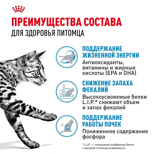Royal Canin Indoor 7+ Корм сухой полнорационный сбалансированный для стареющих кошек (в возрасте от 7 до 12 лет), живущих в помещении