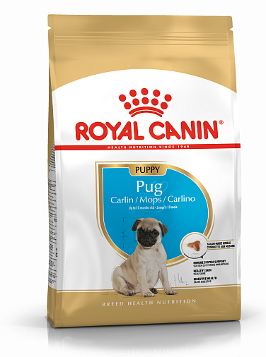 Royal Canin Pug Puppy Корм сухой полнорационный для собак - Cпециально для щенков породы мопс в возрасте до 10 месяцев