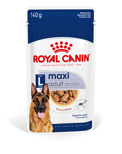Royal Canin Maxi Adult Canine (в соусе) Корм консервированный полнорационный для взрослых собак крупных размеров (весом от 26 до 44 кг) в возрасте от 15 месяцев до 8 лет