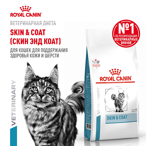Royal Canin Skin & Coat (Скин энд Коат) Корм сухой для кошек для поддержания защитных функций кожи