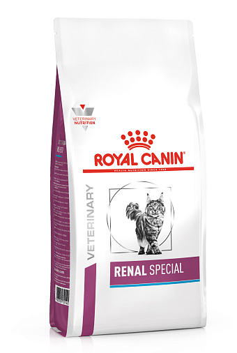 Royal Canin Renal Special Корм сухой полнорационный диетический для взрослых кошек с пониженным аппетитом для поддержания функции почек при острой или хронической почечной недостаточности. Ветеринарная диета