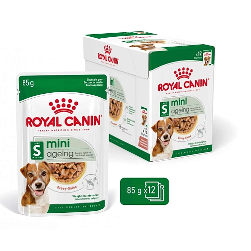 Royal Canin Mini Ageing Canine (в соусе) Полнорационный корм для стареющих собак мелких размеров (весом от 1 до 10 кг) старше 8 лет