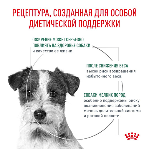 Royal Canin SATIETY WEIGHT MANAGEMENT SMALL DOGS (СЭТАЙЕТИ ВЕЙТ МЕНЕДЖМЕНТ СМОЛ ДОГЗ) Корм сухой для собак мелких пород для снижения веса