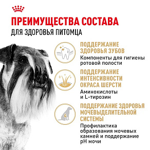 Royal Canin Miniature Schnauzer Adult Корм сухой для взрослых собак породы Миниатюрный Шнауцер от 10 месяцев