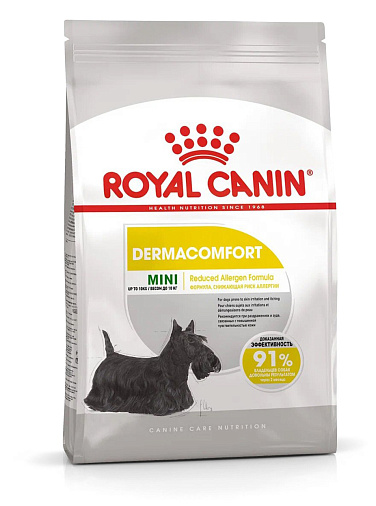 Royal Canin Mini Dermacomfort Корм сухой для взрослых собак мелких размеров при раздражениях и зуде кожи