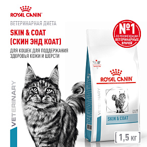 Royal Canin Skin & Coat (Скин энд Коат) Корм сухой для кошек для поддержания защитных функций кожи