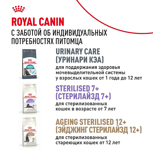 Royal Canin Sterilised 37 Корм сухой сбалансированный для взрослых стерилизованных кошек