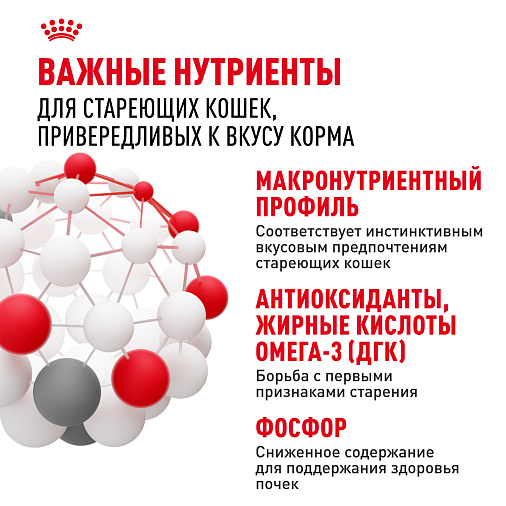 Royal Canin Корм для кошек с инстинктивным предпочтением в возрасте старше 7 лет (Instinctive 7+), мелкие кусочки в соусе