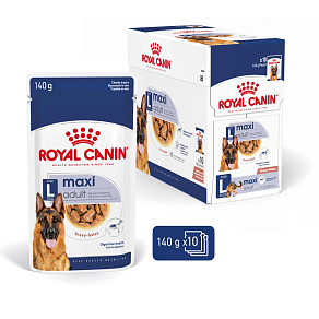 Royal Canin Maxi Adult Canine (в соусе) Корм консервированный полнорационный для взрослых собак крупных размеров (весом от 26 до 44 кг) в возрасте от 15 месяцев до 8 лет