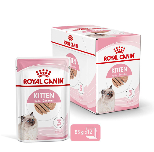 Royal Canin Kitten (в паштете) Корм консервированный полнорационный для кошек - Специально для котят в период второй фазы роста в возрасте до 12 месяцев