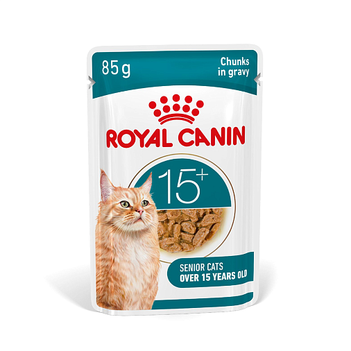 Royal Canin Ageing 15+ Корм влажный для очень пожилых кошек старше 15 лет, кусочки в соусе