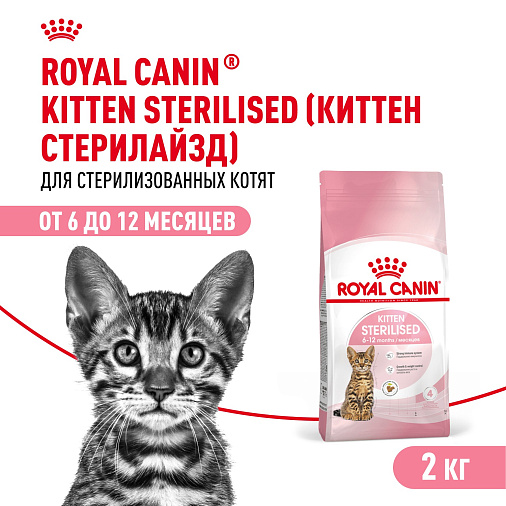 Royal Canin Kitten Sterilised Корм сухой сбалансированный для стерилизованных котят до 12 месяцев