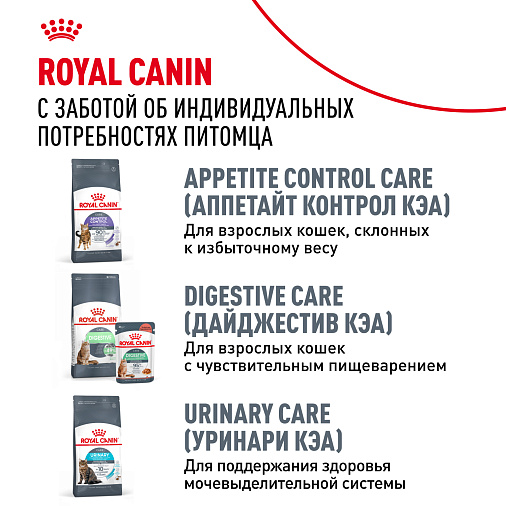 Royal Canin LIGHT WEIGHT CARE Корм консервированный полнорационный для взрослых кошек - Рекомендуется для профилактики избыточного веса, мелкие кусочки в соусе
