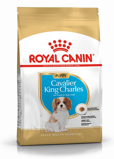 Royal Canin Cavalier King Charles Puppy Корм сухой полнорационный для собак - Специально для щенков породы Кавалер кинг чарльз спаниель в возрасте до 10 месяцев