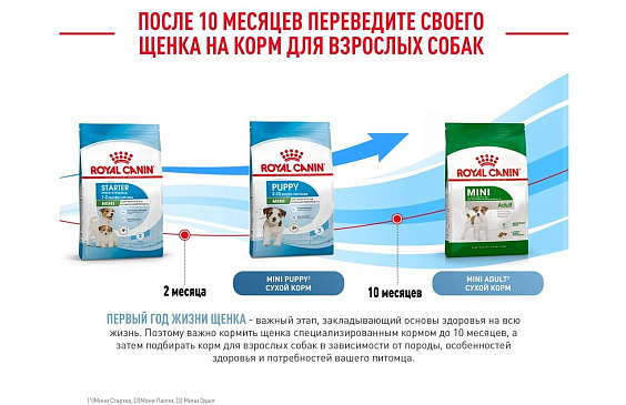 Royal Canin Mini Starter Корм сухой для щенков мелких размеров до 2-х месяцев, беременных и кормящих сук