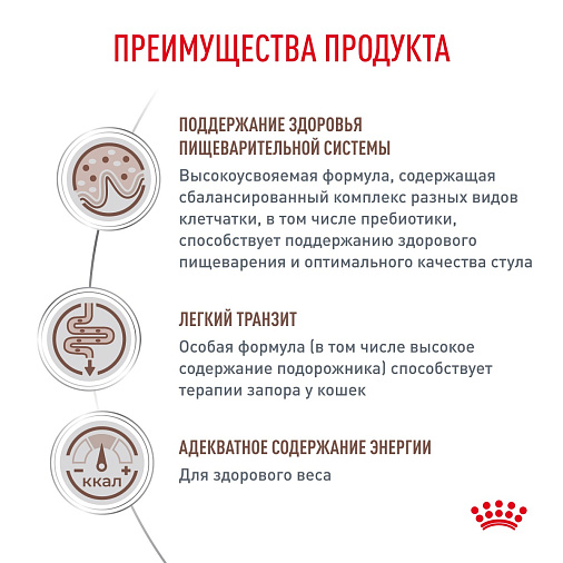 Royal Canin GASTROINTESTINAL FIBRE RESPONSE (ГАСТРОИНТЕСТИНАЛ ФАЙБР РЕСПОНС) Корм сухой для кошек при запорах
