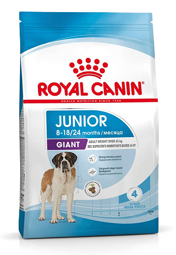 Royal Canin Giant Junior Корм сухой  для щенков очень крупных пород  в возрасте от 8 до 18/24 месяцев