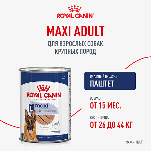Royal Canin Maxi Adult Влажный корм для взрослых собак крупных размеров от 15 месяцев