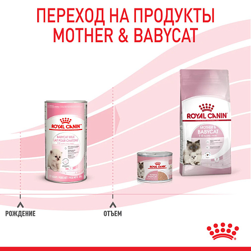 Royal Canin Babycat milk Корм сухой полнорационный для кошек – Заменитель молока для котят от момента рождения до момента отъема от матери (0-2 мес.)