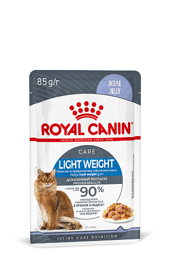 Royal Canin Корм для профилактики избыточного веса у взрослых кошек (Light Weight Care), мелкие кусочки в желе