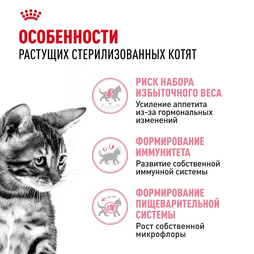 Royal Canin Kitten Sterilised Корм сухой сбалансированный для стерилизованных котят до 12 месяцев