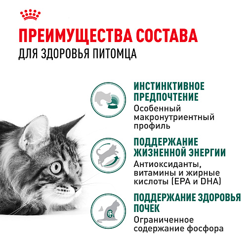 Royal Canin INSTINCTIVE 7+ Корм консервированный полнорационный для кошек в возрасте старше 7 лет (мелкие кусочки в соусе)