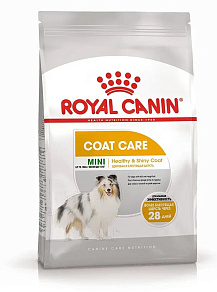 Royal Canin Mini Coat Care Корм сухой для взрослых собак мелких размеров с тусклой и сухой шерстью