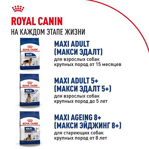 Royal Canin Maxi Puppy Корм сухой для щенков крупных размеров в возрасте до 15 месяцев