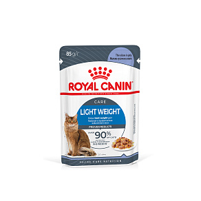 Royal Canin LIGHT WEIGHT CARE Корм консервированный полнорационный для взрослых кошек - Рекомендуется для контроля набора веса, мелкие кусочки в желе