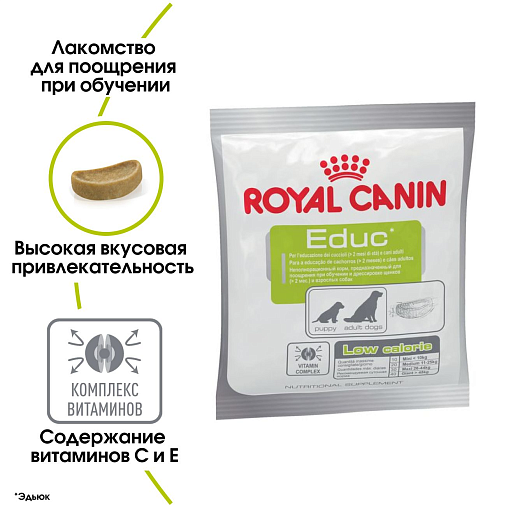 Royal Canin Educ Корм сухой неполнорационный (лакомство) для щенков и взрослых собак