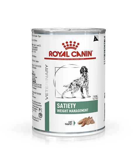 Royal Canin Satiety Weight Management (паштет) Корм консервированный полнорационный диетический для взрослых собак, рекомендуемый для снижения веса