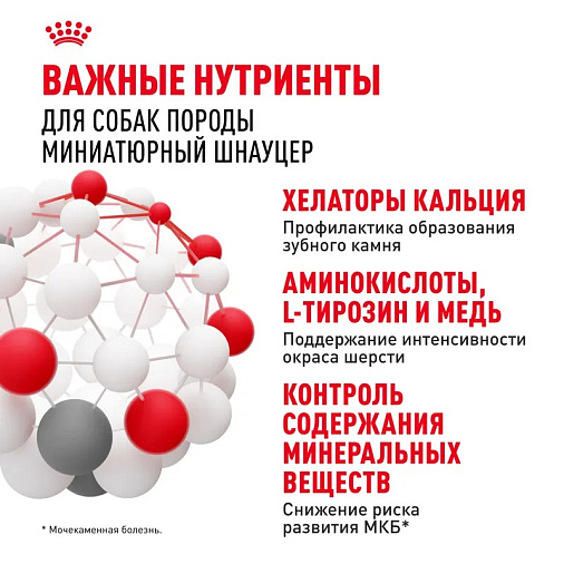 Royal Canin Miniature Schnauzer Adult Корм сухой для взрослых собак породы Миниатюрный Шнауцер от 10 месяцев