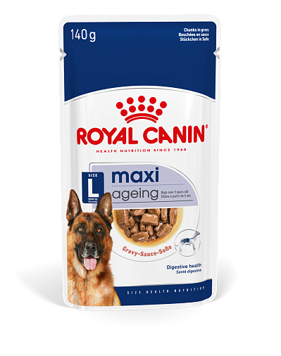 Royal Canin Maxi Ageing Canine (в соусе) Полнорационный корм для стареющих собак крупных размеров (весом от 26 до 44 кг) в возрасте 5 лет и старше