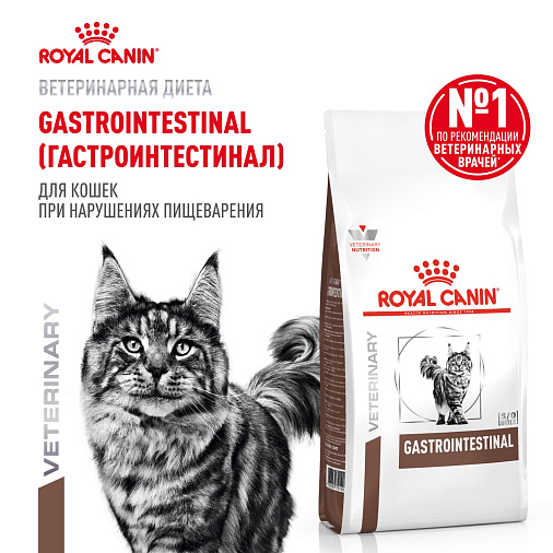 Royal Canin GASTROINTESTINAL (ГАСТРОИНТЕСТИНАЛ) Корм сухой для взрослых кошек при расстройствах пищеварения