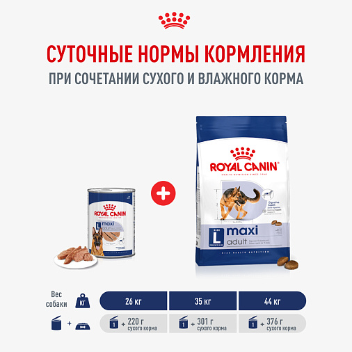 Royal Canin Maxi Adult Влажный корм для взрослых собак крупных размеров от 15 месяцев