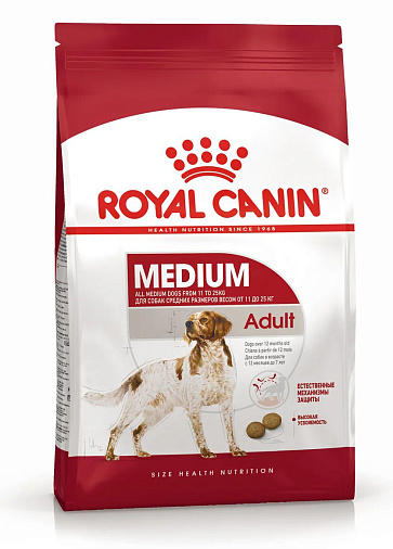 Royal Canin Medium Adult Корм сухой для взрослых собак средних размеров от 12 месяцев до 7 лет