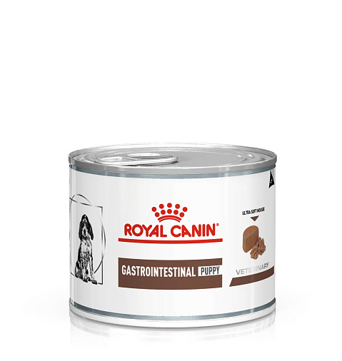 Royal Canin Gastrointestinal Puppy (мусс) Корм консервированный полнорационный диетический для щенков до 1 года, щенных и лактирующих сук весом до 25 кг при нарушениях пищеварения
