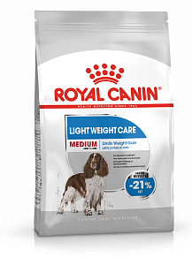 Royal Canin Medium Light Weight Care Корм сухой полнорационный для собак - Для взрослых и стареющих собак средних размеров (весом от 11 до 25 кг) - Старше 12 месяцев - Собаки со склонностью к набору веса