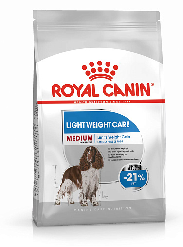 Royal Canin Medium Light Weight Care Корм сухой полнорационный для собак - Для взрослых и стареющих собак средних размеров (весом от 11 до 25 кг) - Старше 12 месяцев - Собаки со склонностью к набору веса