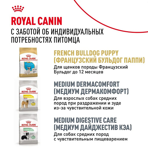 Royal Canin French Bulldog Adult Корм сухой для взрослых собак породы Французский Бульдог от 12 месяцев