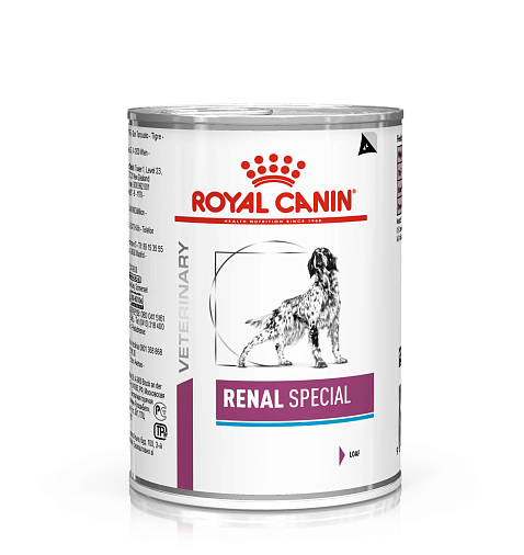 Royal Canin Renal Special (паштет) Корм консервированный полнорационный диетический для взрослых собак, предназначенный для поддержания функции почек при острой или хронической почечной недостаточности