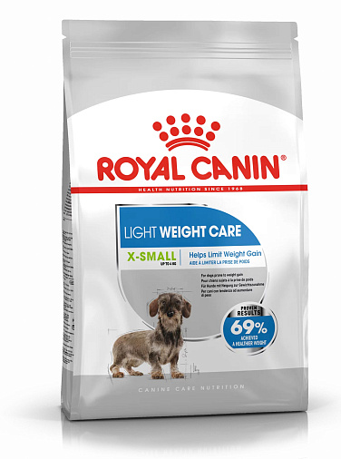 Royal Canin X-Small Light Weight Care Корм сухой полнорационный для взрослых и стареющих собак миниатюрных размеров (весом до 4 кг) в возрасте 10 месяцев и старше, склонных к набору веса