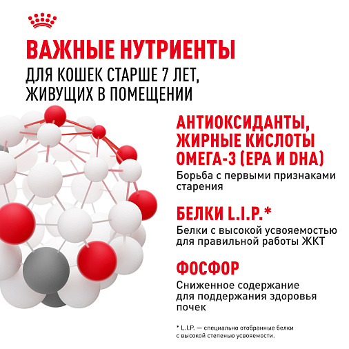 Royal Canin INDOOR STERILISED 7+ Корм консервированный полнорационный для кошек (в возрасте от 7 до 12 лет), живущих в помещении (мелкие кусочки в желе)