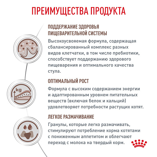 Royal Canin Gastrointestinal Kitten (Гастроинтестинал Киттен) Корм сухой для котят от 2 до 10 месяцев при нарушениях пищеварения